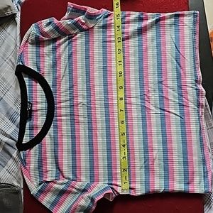 [3 for $10] Shein Striped Cropped Top
